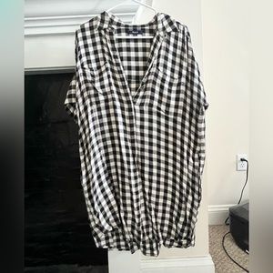 Buffalo check madewell courier shirtdress